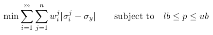 Minimization Equation